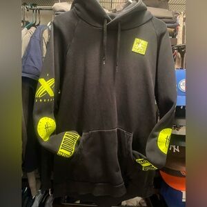 AIR JORDAN Black Yellow Hoodie Size Large